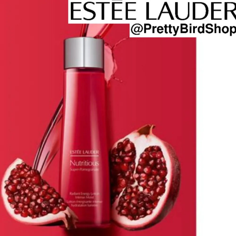 Estee Lauder INTENSE MOIST Radiant Energy Lotion 6.7 oz NIB Nutritious Pomegrant